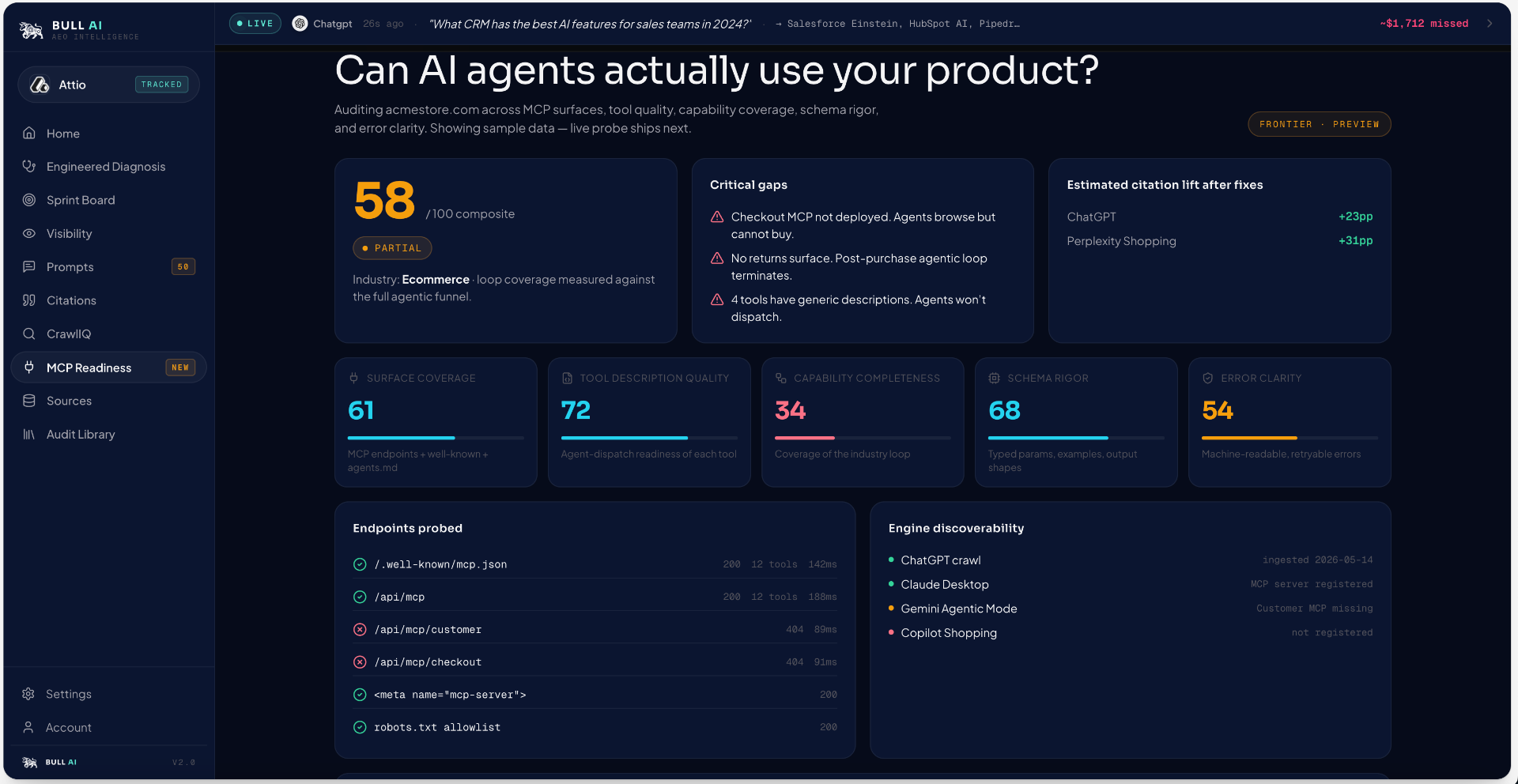 CrawlIQ product view